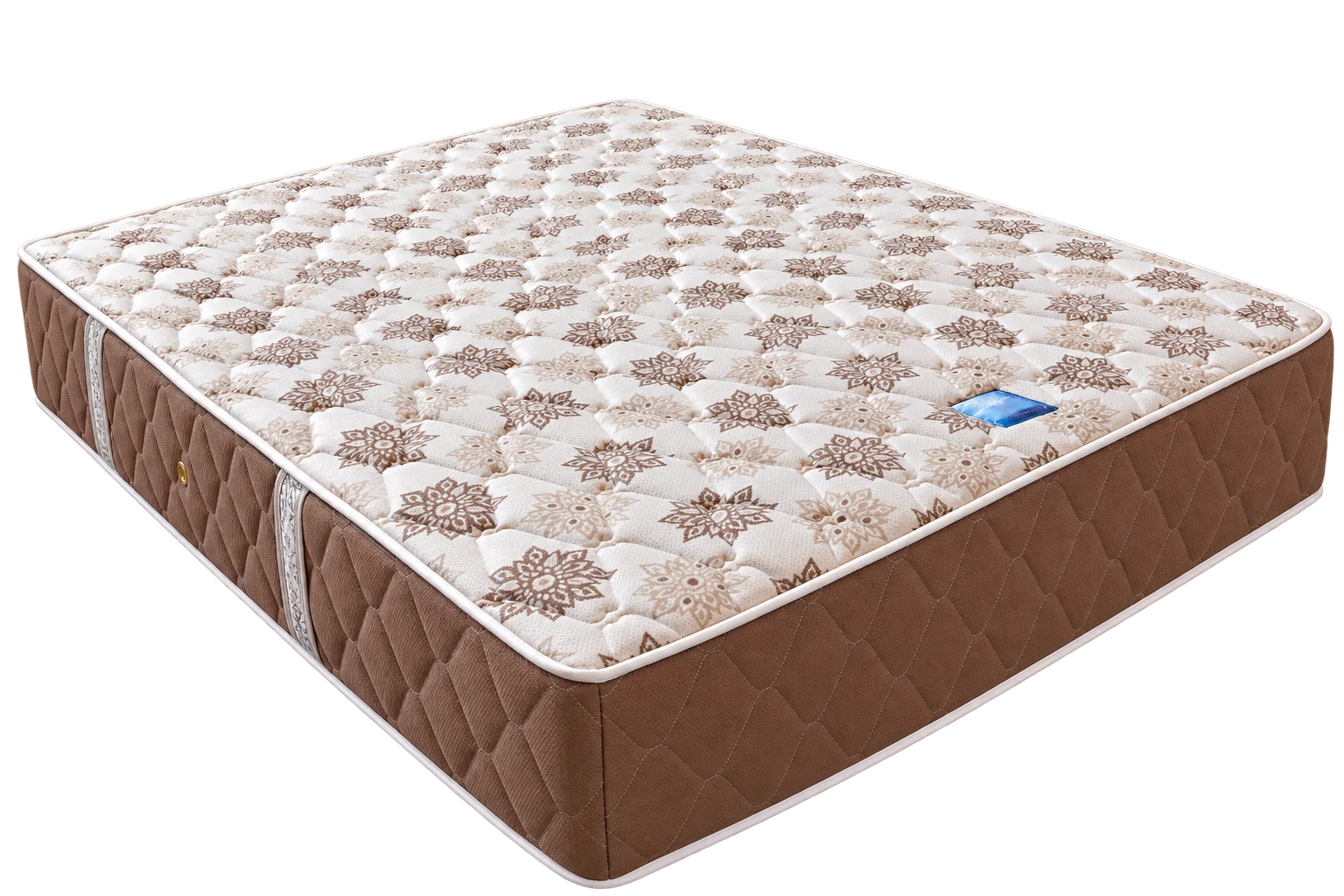 Matelas Marron aux Rosaces