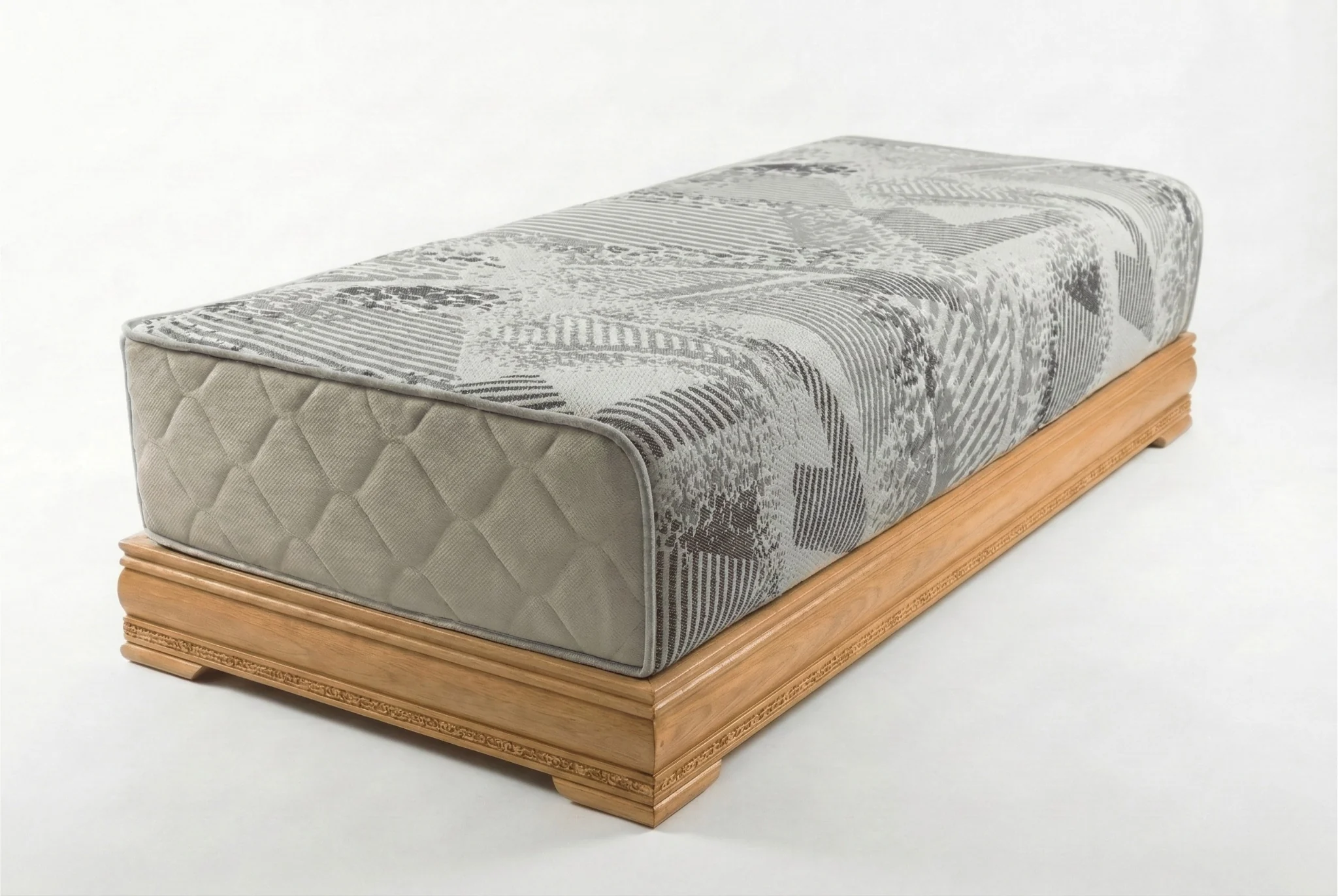Salon Gris aux Motifs Géométriques