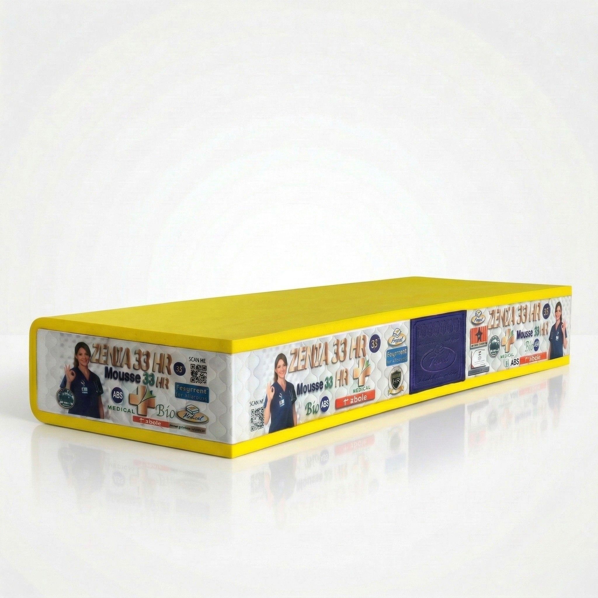 Mousse 33 Arrondie Hr Jaune Clichet Zenia