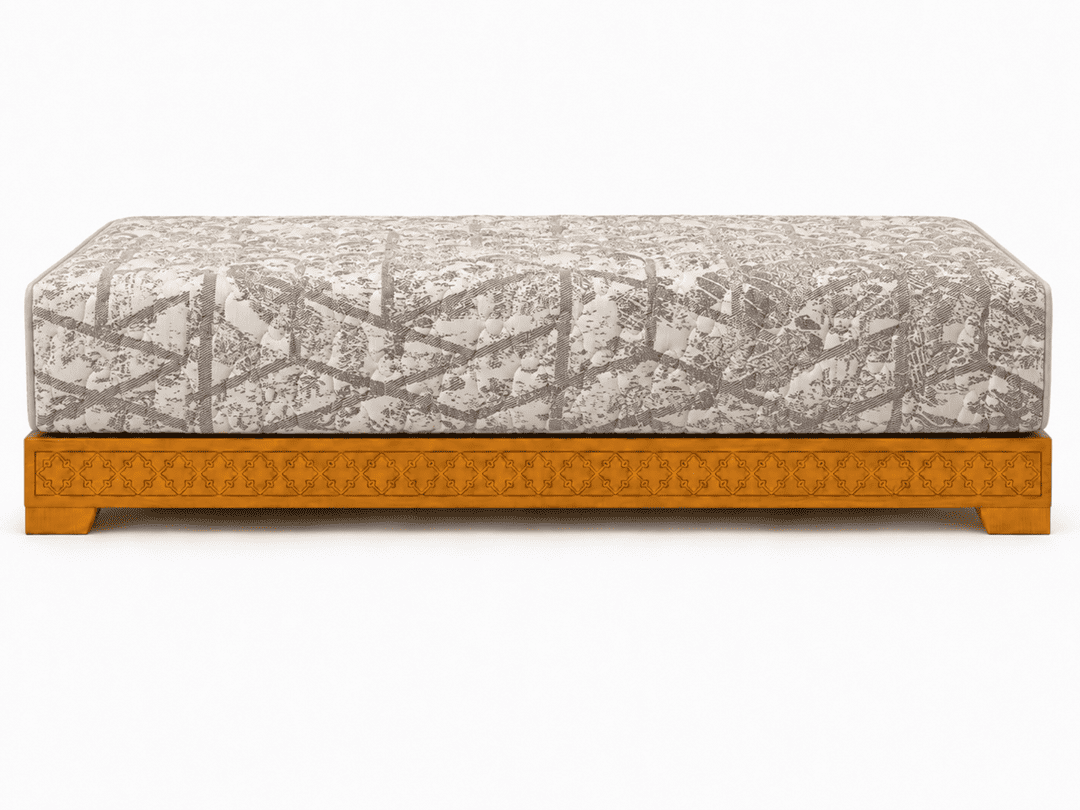 Salon Gris aux Lignes Abstraites
