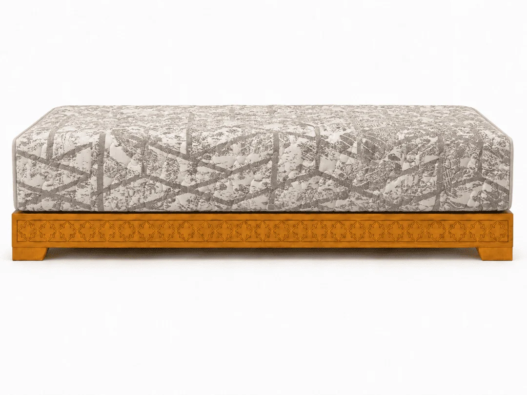 Salon Gris aux Lignes Abstraites